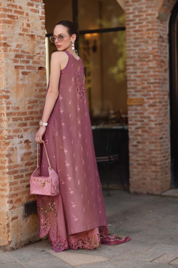 Noor Luxury  Schiffli Laserkari ’26 – Vol 2 by Saadia Asad || D1 -Rose Allure