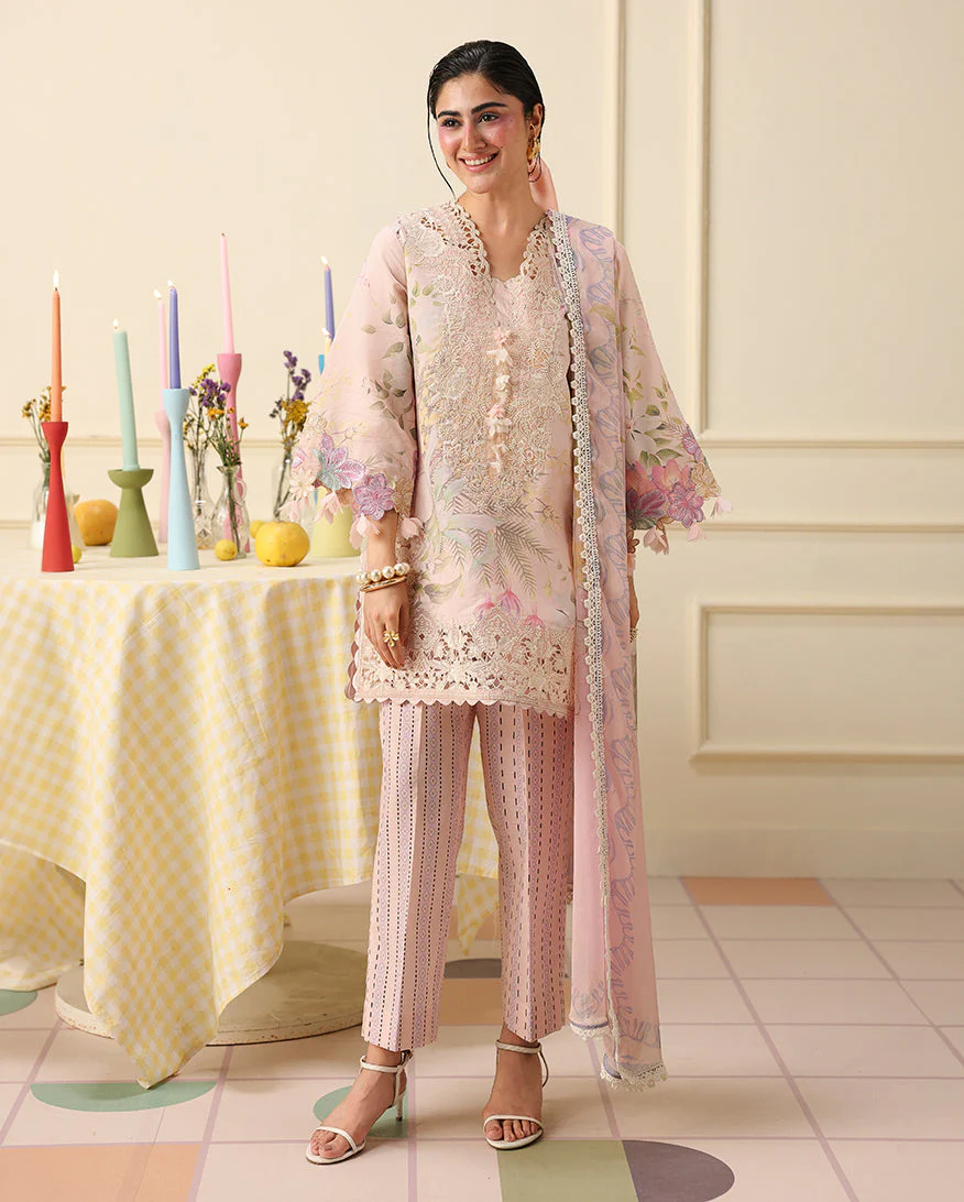 Mushq Soleil Prints Lawn 2026 | Berry Creme