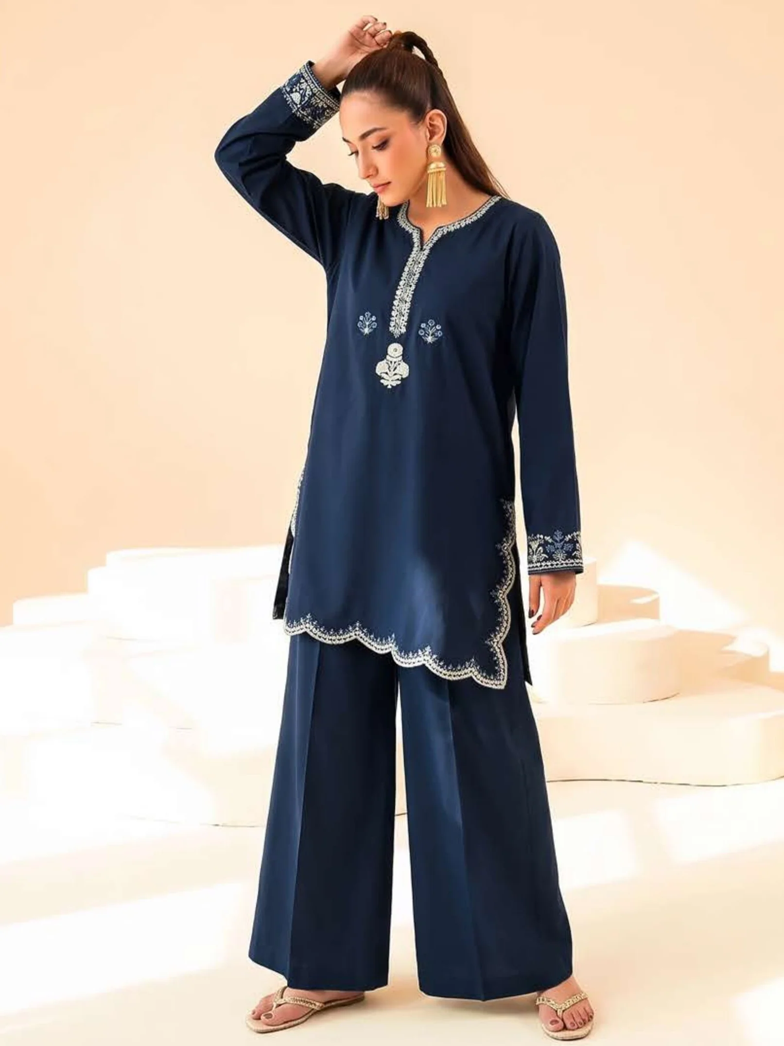 Faiza Faisal Coord Sets 2026 | NAVY SYMPHONY