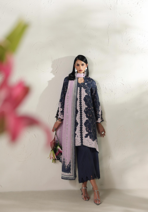 Qalamkar QPrints Embroidered Lawn 2026 | 3A Zeena