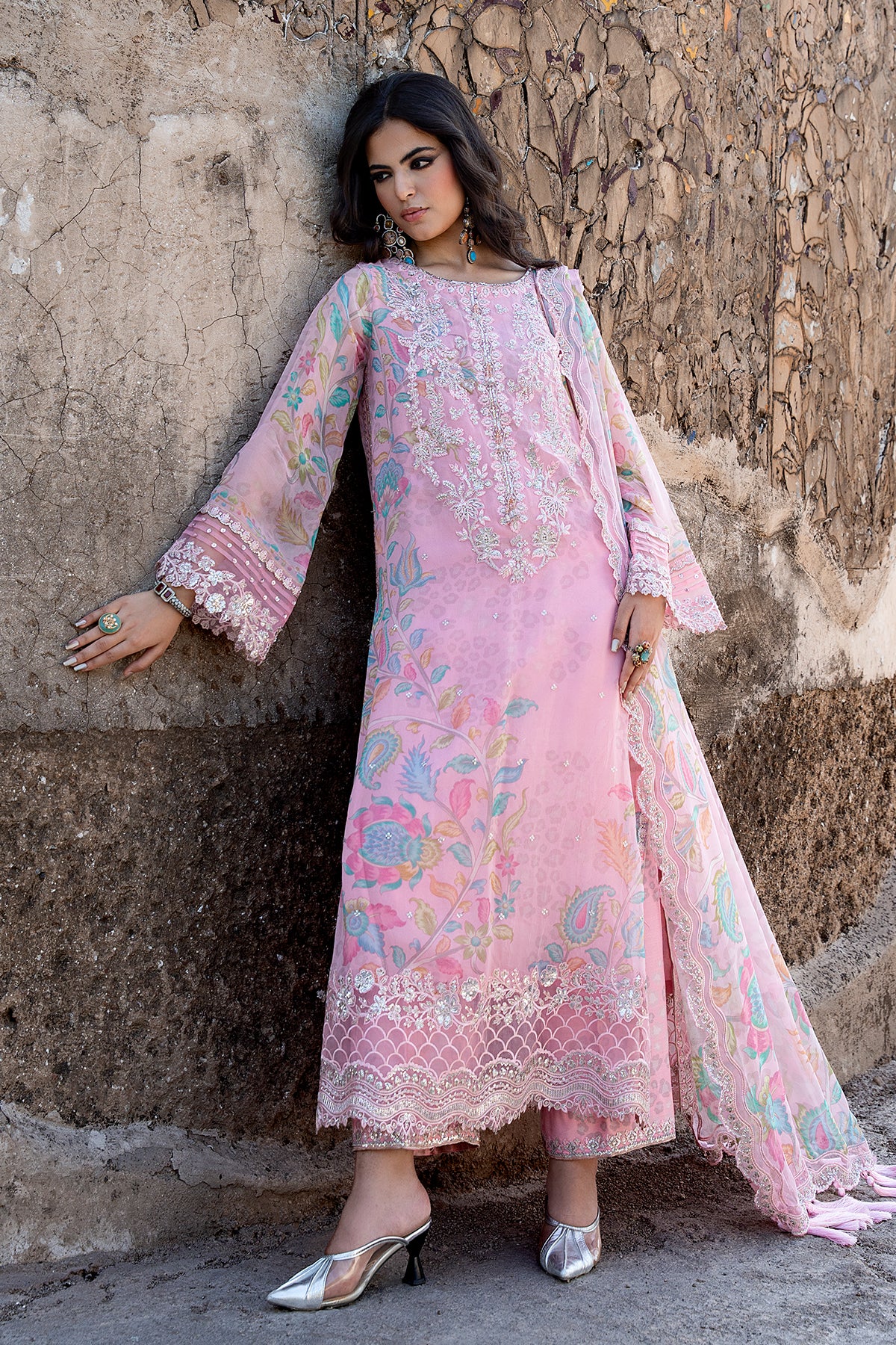 Charizma  Embroidered Chiffon Collection | VSLW6-01