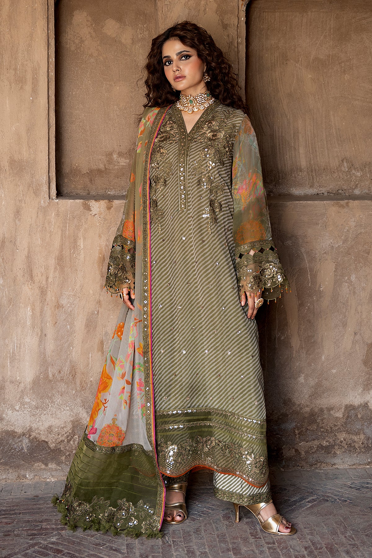Charizma Embroidered Chiffon Collection | VSLW6-05