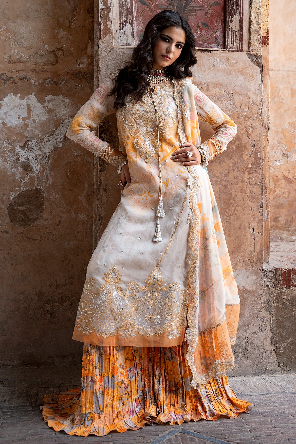 Charizma Embroidered Chiffon Collection | VSLW6-06