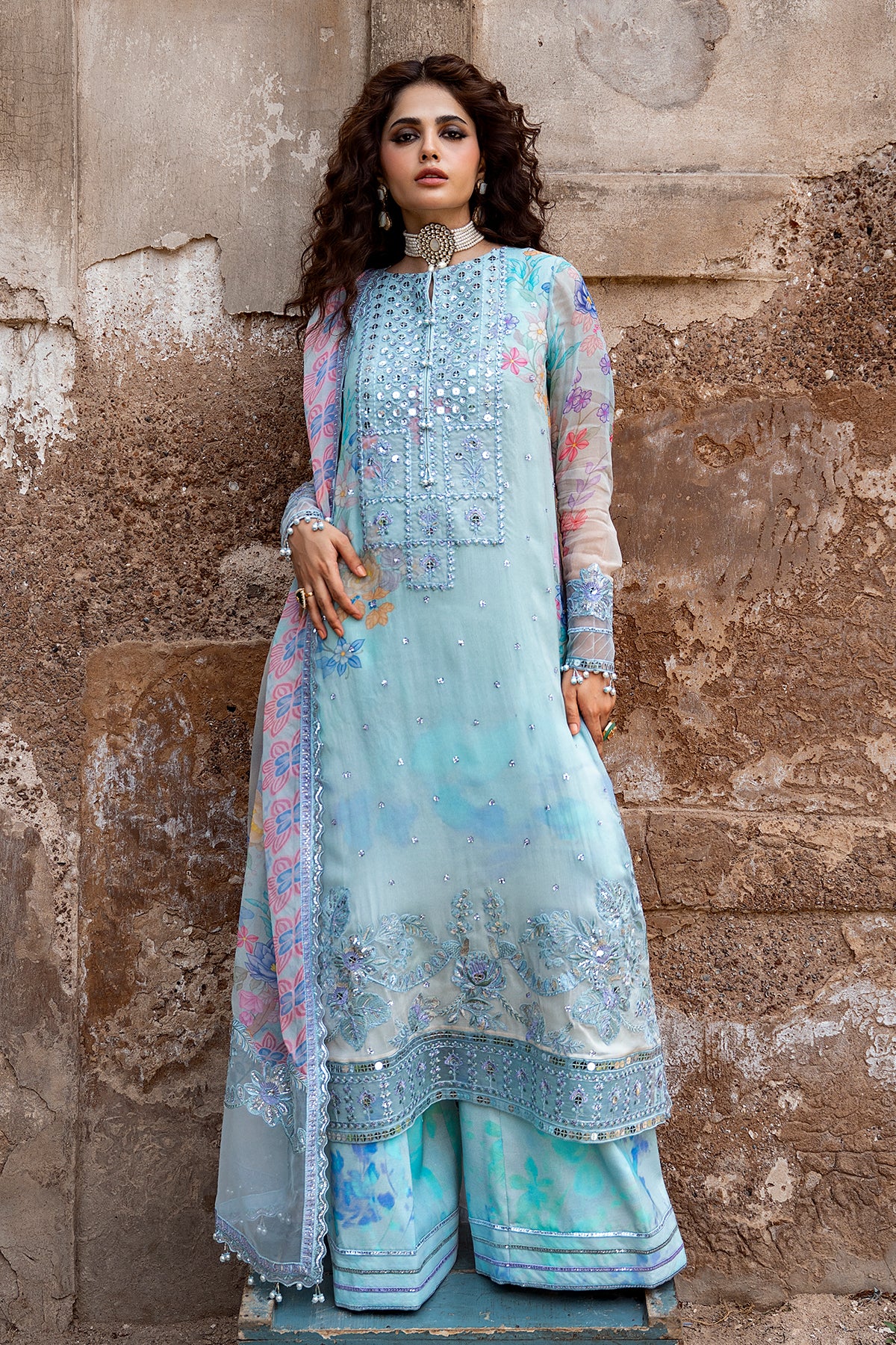 Charizma Embroidered Chiffon Collection | VSLW6-11
